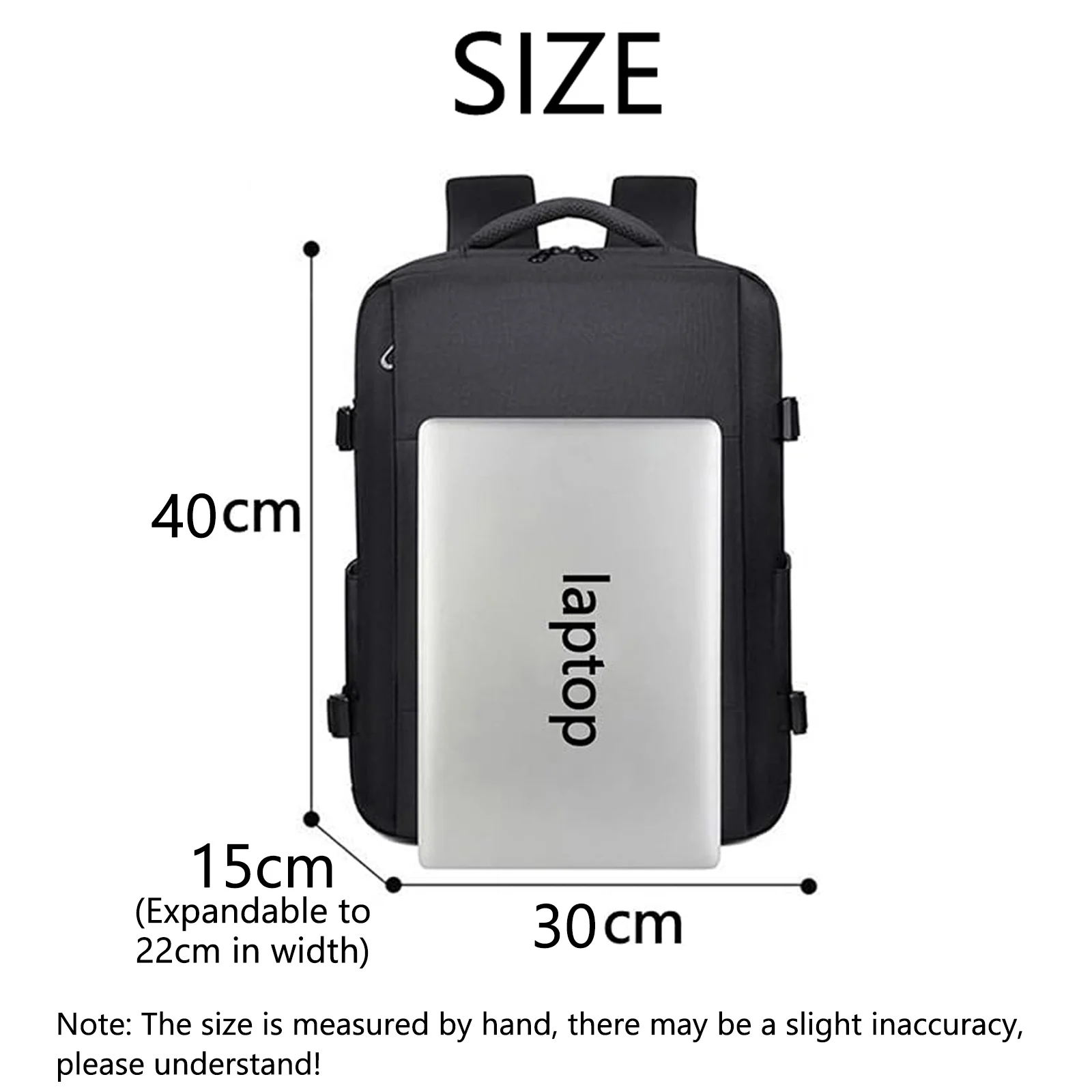 Lawaia Mochilas impermeables para portátiles de negocios, bolso universitario con puerto USB, adecuado para computadora de 17 pulgadas, tanto para hombres como para mujeres - imagen 4