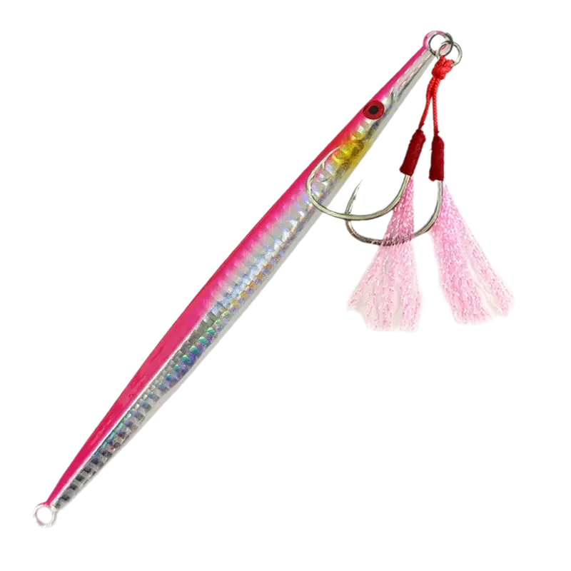 60g 80g 160g 200g 250g 300g plantilla de Metal de aguas profundas pesca Jigbait cuchara cebos Jig señuelo lápiz aparejos de pesca de hundimiento rápido - imagen 2