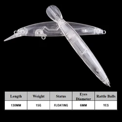 Chan'sHuang Wobbler Minnow Señuelo flotante superficie