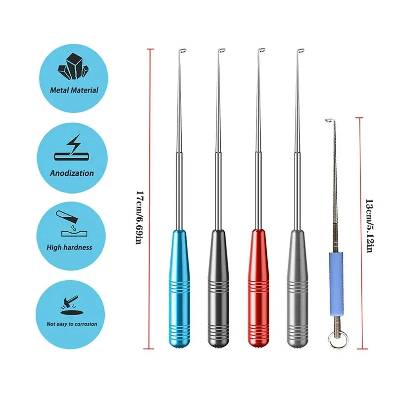 Desenganche de anzuelo de pesca, desacoplamiento rápido de garganta profunda para accesorios de pesca de carpa, herramientas, productos, Extractor de seguridad de acero inoxidable - imagen 5