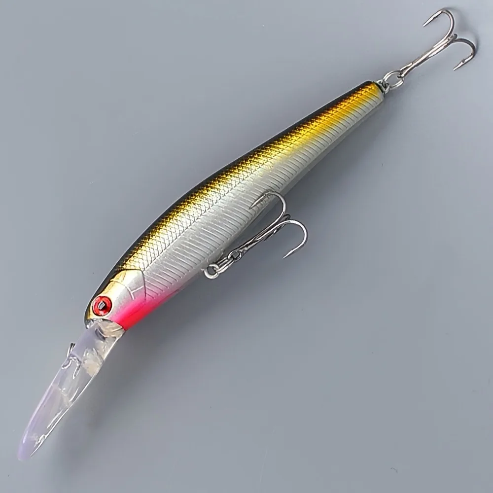 Señuelo de Pesca de pececillo hundido, 13cm, 11,8g, Wobbler, Crankbait, Peche, lubina, curricán, cebo duro Artificial, aparejos de Pesca, 1 ud. - imagen 3
