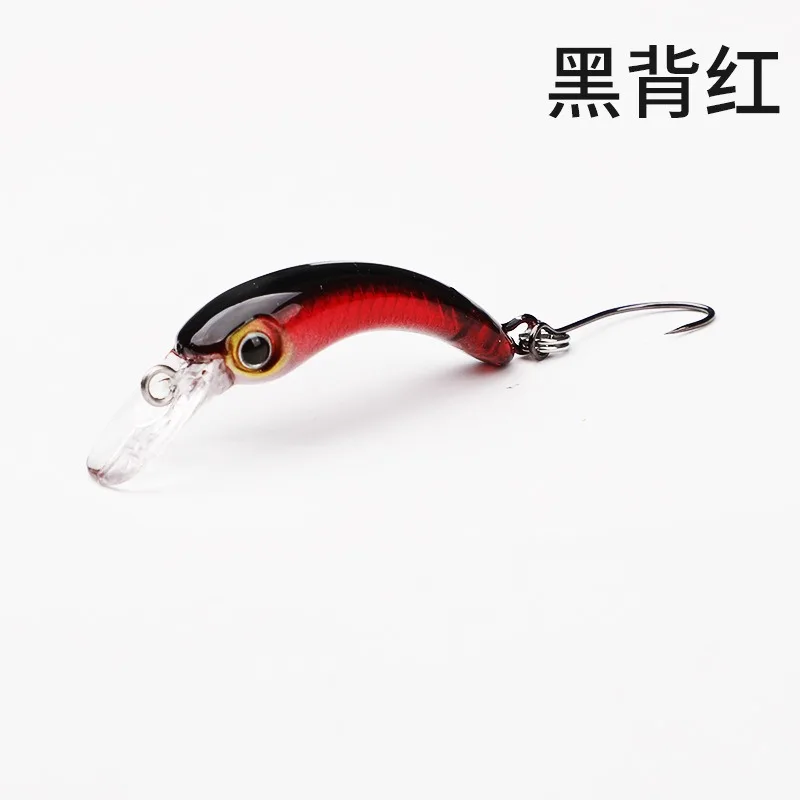 Mini Señuelos de Pesca de plástico duro, anzuelos triangulares, aparejos de lubina, 3,7 cm/1,5g, Crankbait - imagen 3