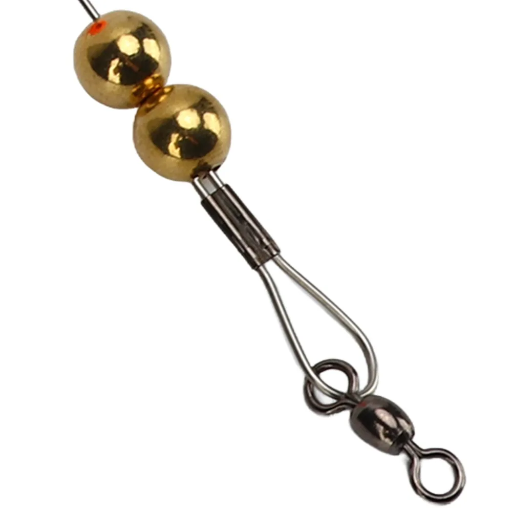 Flotador de corcho de pescado rojo de alta sensibilidad, 4 Uds., alta visibilidad con alambre de acero, corcho de pesca con cuentas de cobre, flotador de pesca ovalado - imagen 5