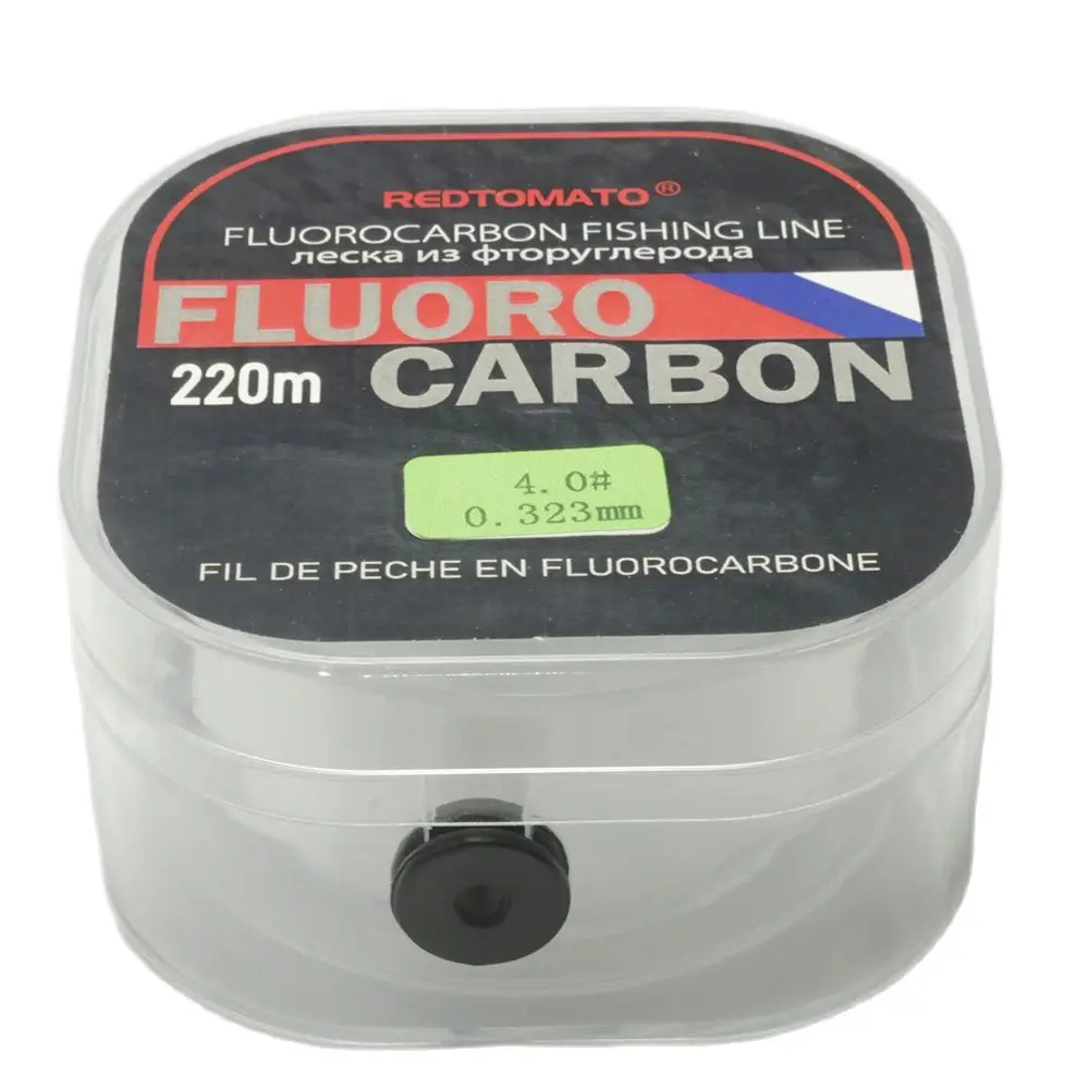 Línea de Pesca recubierta de fluorocarbono, hilo de pescar de fibra de carbono, monofilamento, líder, Pesca con mosca de carpa, 220m - imagen 3