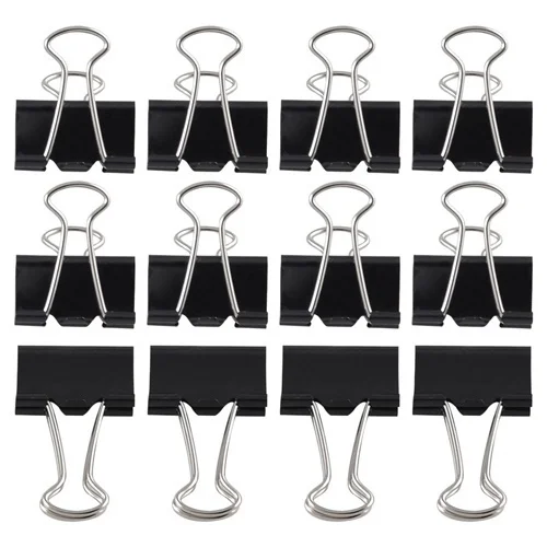 Clips metálicos para pesca deportiva – Mosquetones negros de seguridad - imagen 5