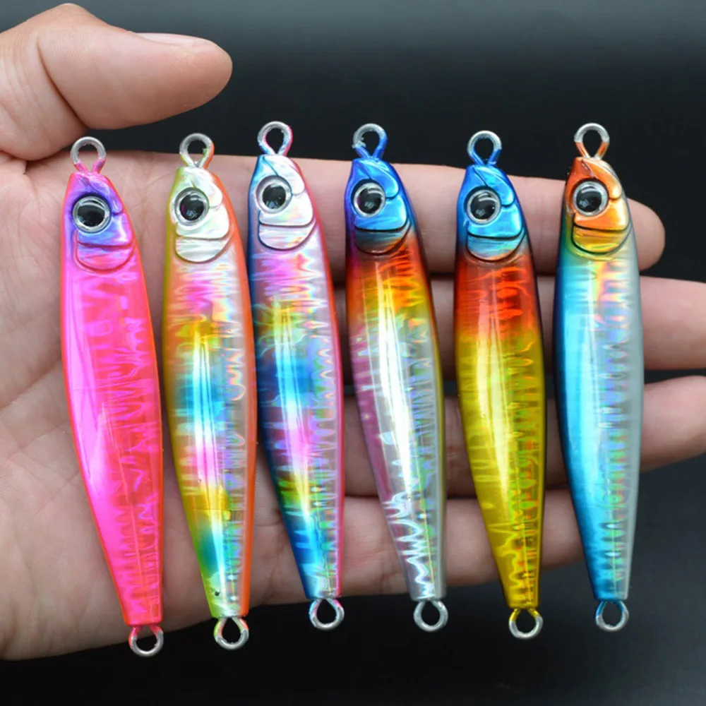 Wahoo-señuelo de pesca Jig de Metal, 28g45g60g80g100g, Shore Jigging, Japón, fundición larga, agua salada, lubina, atún, caballa, corán, cebos duros - imagen 3