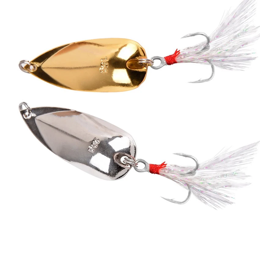 Señuelos de Pesca de Metal, cebo giratorio Wobbler, cuchara Artificial de lubina dura, lentejuelas, señuelos de gancho de acero de Metal, 7g/10g/15g/20g, 1 pieza - imagen 3