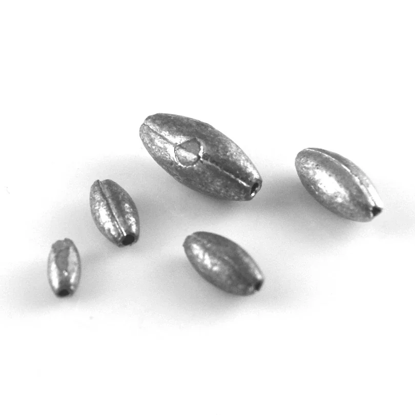 MNFT-plombos de macarrones con forma de oliva, plomo puro para hacer pesca, 0,35g, 0,5g, 0,6g, 1g, 2g, peso en venta - imagen 5