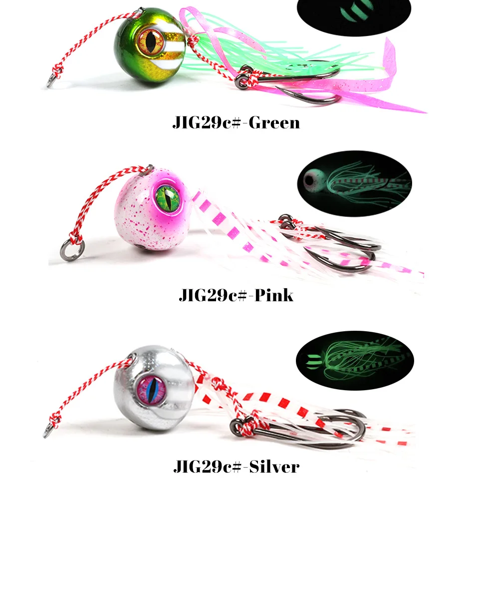 Jic20es en green rosa y señuelos de pesca vibrantes plateados para su próxima aventura