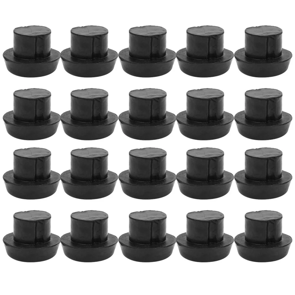 Tapones de goma negros para tacos de billar – Protectores de base y culata