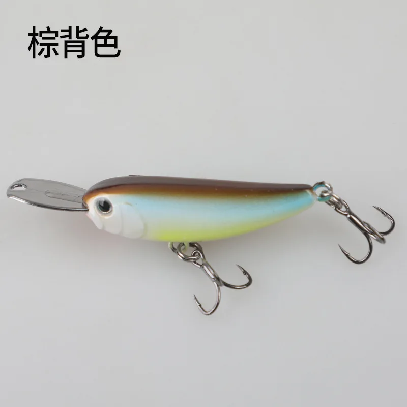Lápiz de pececillo que se hunde Wobbler, 4cm, 5,5g, labio de Metal, Wobbler, trucha, agua salada, cebo duro Artificial, aparejos de pesca - imagen 5