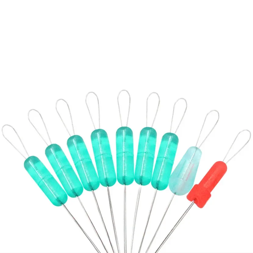 Removedor de anzuelos de pesca profesional, Conector de línea de pescado antihebra, frijol espacial de silicona, resistencia de flotación, 7 + 2 - imagen 5