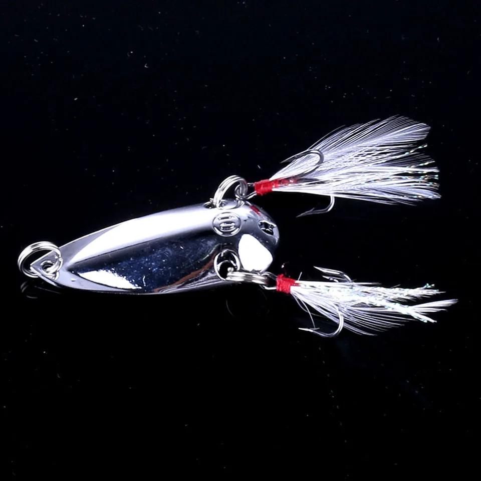 Señuelos giratorios de Metal de 2 piezas, Señuelos de Pesca de trucha, cebo duro, lentejuelas, cebos artificiales, cebos giratorios, aparejos de pesca - imagen 3