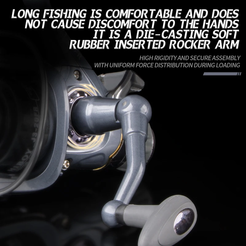 Carrete giratorio DEUKIO serie 2000-6000 5BB 5,5: 1 rueda de Pesca de alta velocidad carpa aparejos de Pesca de agua dulce Pesca - imagen 4