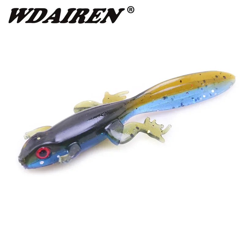 6 uds 8cm 3,5g cebo de pesca de silicona Artificial gusanos plantilla suave señuelo olor atractivo cangrejo lubina aparejos de pesca Accesorios - imagen 4