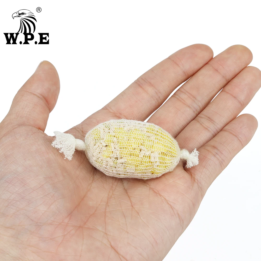 W.P.E-Malla de Pesca de carpa, 1 piezas, PVA, tubo de 7m, 16mm/22mm/28mm /34mm, recarga soluble en agua, red de malla para cebo de Pesca de carpa - imagen 2