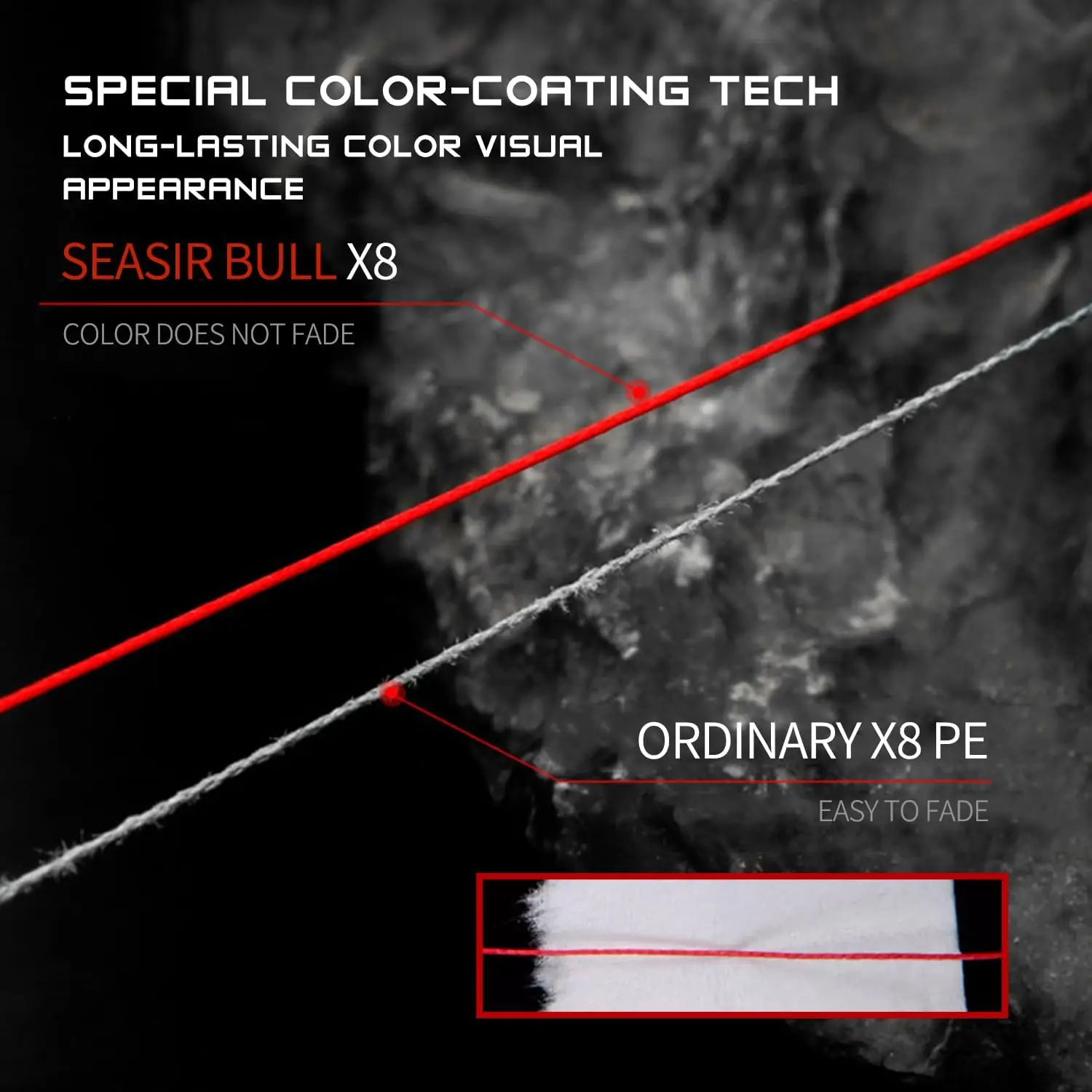 Línea de pesca trenzada mejorada X8, línea de PE multifilamento de 8 hebras súper fuerte, línea trenzada japonesa de 500M y 1000M, todo para peces y carpa, nuevo - imagen 3