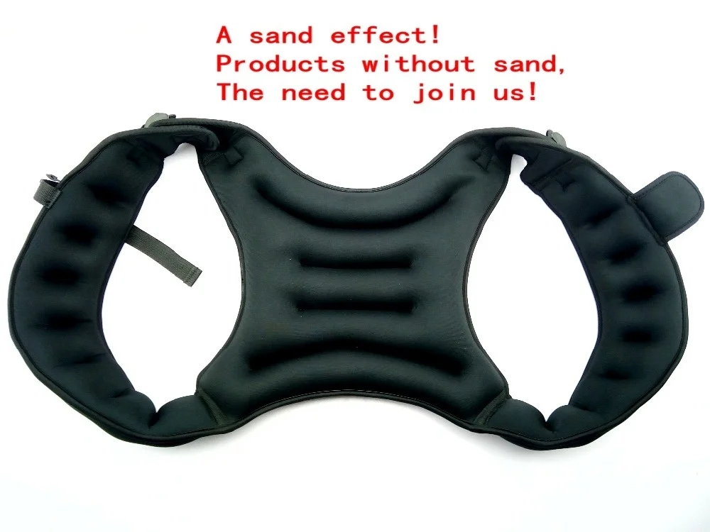 Detalle de los bolsillos del chaleco de peso ELUANSHI preparados para introducir cargas