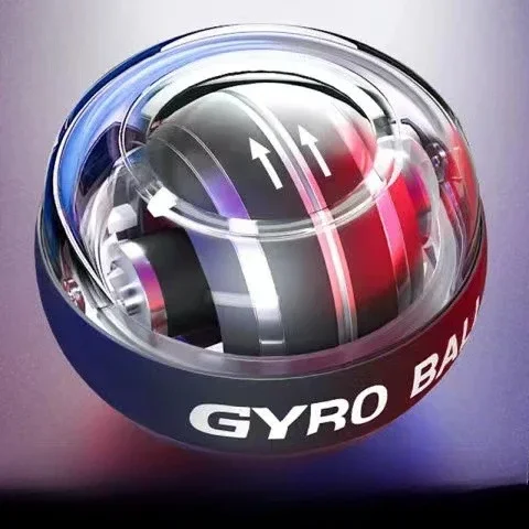 Entrenador de mano con bola giroscópica, giroscopio de muñeca con potencia giroscópica, entrenador de antebrazo de arranque automático, bola giroscópica para fortalecer los músculos, entrenador de brazos - imagen 5