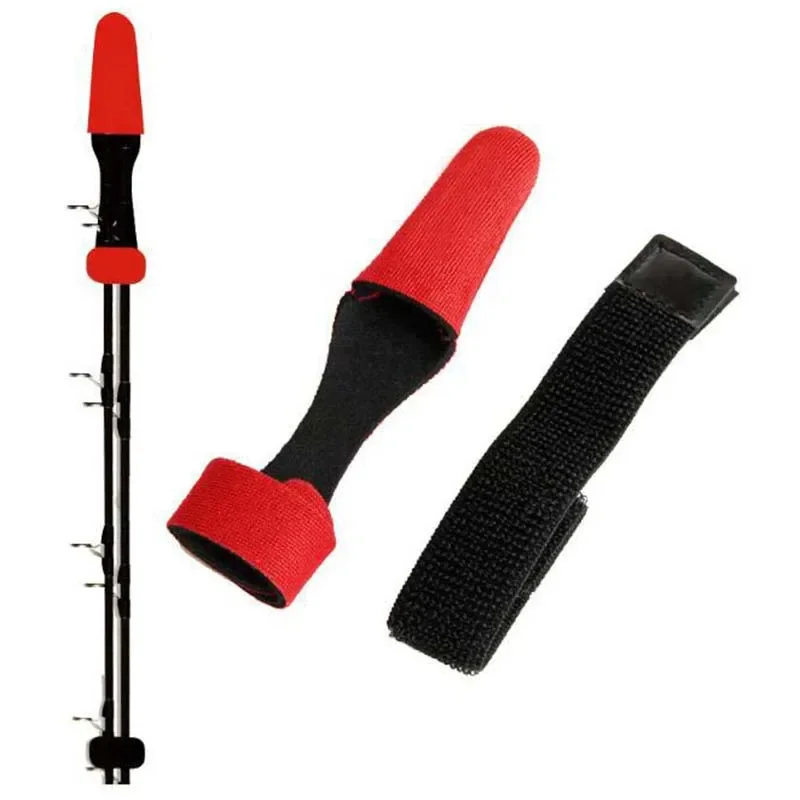 2 unids/lote, cubierta de punta de caña de pescar, herramienta de pesca, amarre de Cable, correa de carpa, cinturón, tirante, accesorios de pesca, aparejos - imagen 3