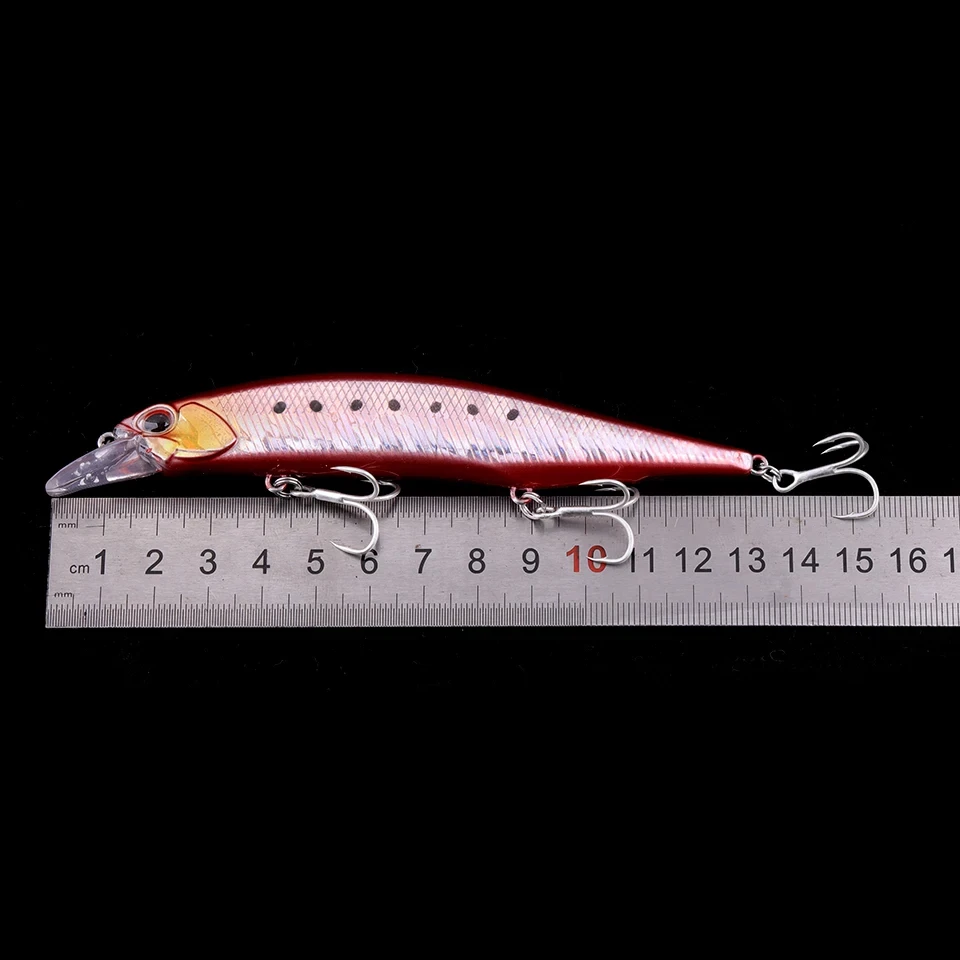 WALK FISH Señuelos de Pesca de pececillos artificiales, ojos 3d, cebos duros flotantes, aparejos de Pesca de mar de carpa, 13cm, 19g - imagen 3