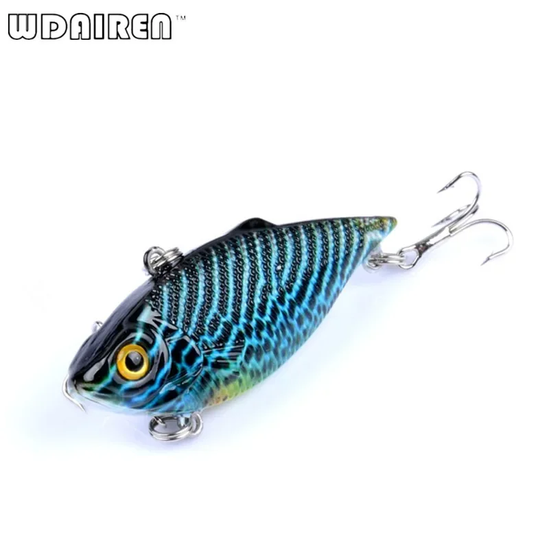 Señuelo de pesca VIB hundido, 6,5 cm, 7,5g, Wobbler de vibración, cebo duro Artificial realista, señuelos de hielo, aparejos de pesca, 1 ud. - imagen 2