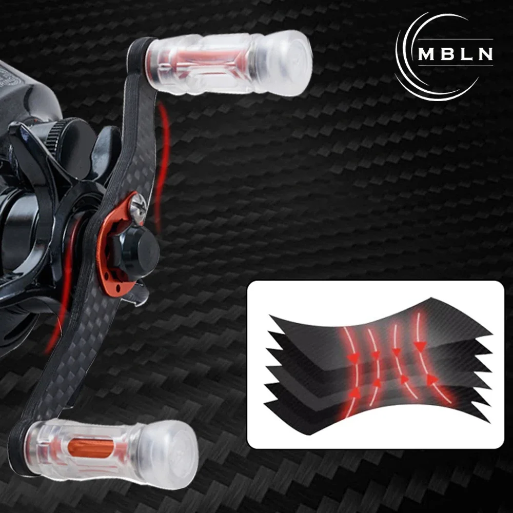 MBLN, carrete de fibra de carbono para Baitcasting, 133g, 7,1:1,10 + 1BB, carrete de freno magnético, duradero y suave, pesca de fundición de alto rendimiento - imagen 4