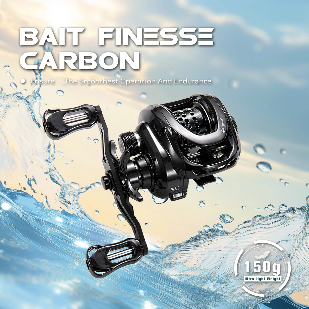Carrete BFS ultraligero SOLOKING BMC100 – 8.1:1 con 11+1 rodamientos
