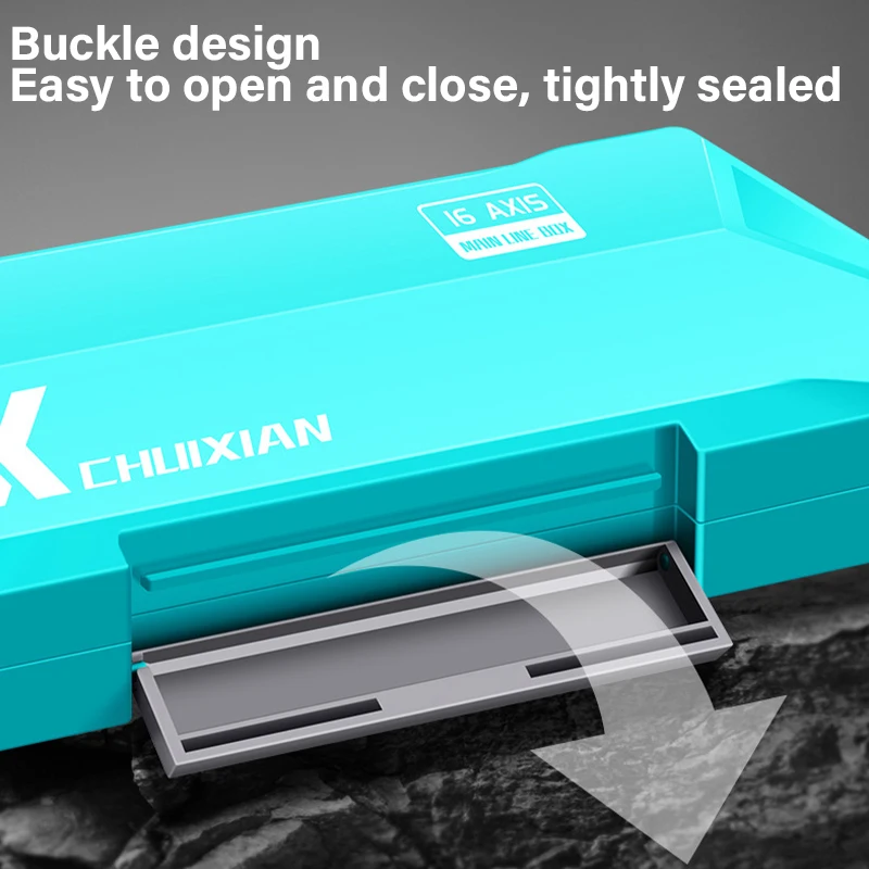 Caja de línea principal de pesca, tablero de bobinado, caja ABS, carretes de silicona, carretes 6/10/16 para línea de aparejo líder de trazo, alta capacidad - imagen 3