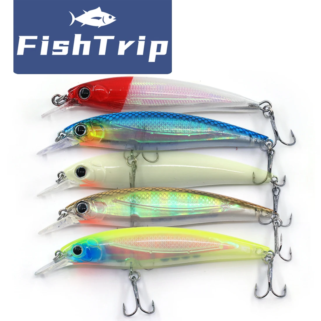 Señuelo hundido FishTrip Minnow 11cm para lubina y trucha
