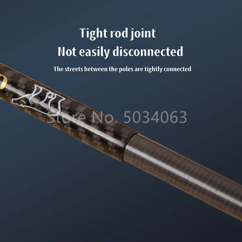 Cañas de pescar de carbono ultraligeras, Mini alimentador de corriente telescópica portátil de viaje, poste duro para carpa y agua dulce, 1,8 M-7,2 M - imagen 3
