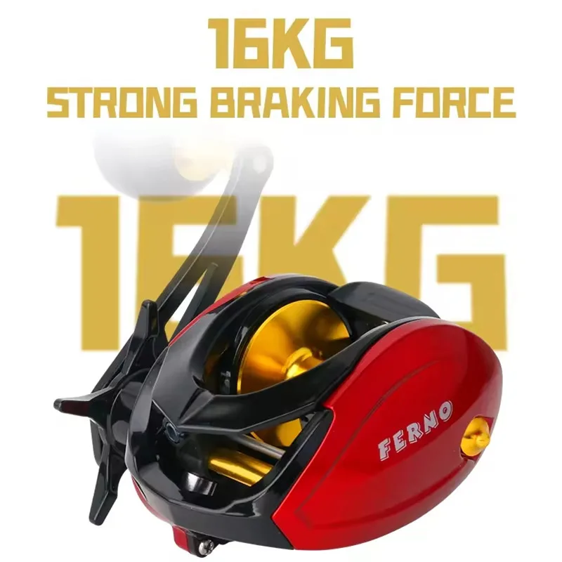 Carrete DEUKIO Baitcasting 8 + 1BB 6,4:1 tiro largo de alta velocidad previene el enredo carrete de Pesca carrete de Pesca de agua dulce y salada Pesca - imagen 5