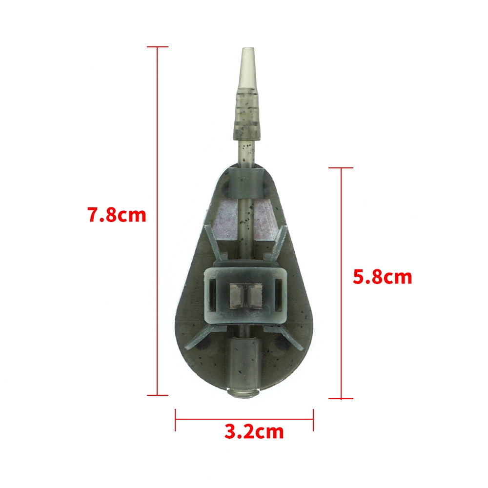 Jaula alimentadora de método de pesca de carpa Hirisi, 25g/30g/35g/40g, alimentador de método en línea, accesorios de aparejos de pesca F115 - imagen 3