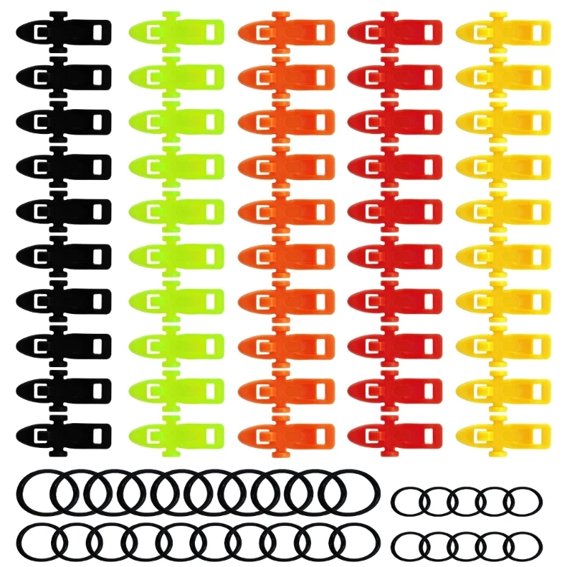 10 Uds. Gancho para caña de pescar, soporte para cebo, accesorios para señuelos, ganchos de plantilla, soporte de seguridad para mantenimiento, herramienta de pesca