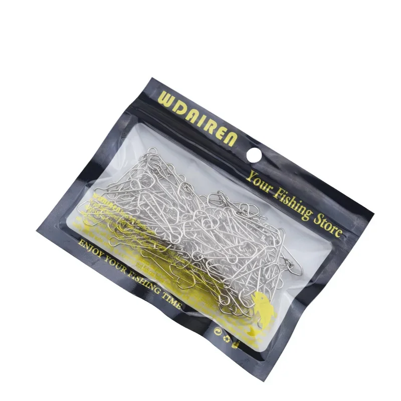 100 unids/lote pesca de carpa giratoria Snap Rolling Lock Pin conector de anzuelo de pesca de mar aparejos de enlace de seguridad accesorios de pesca - imagen 5