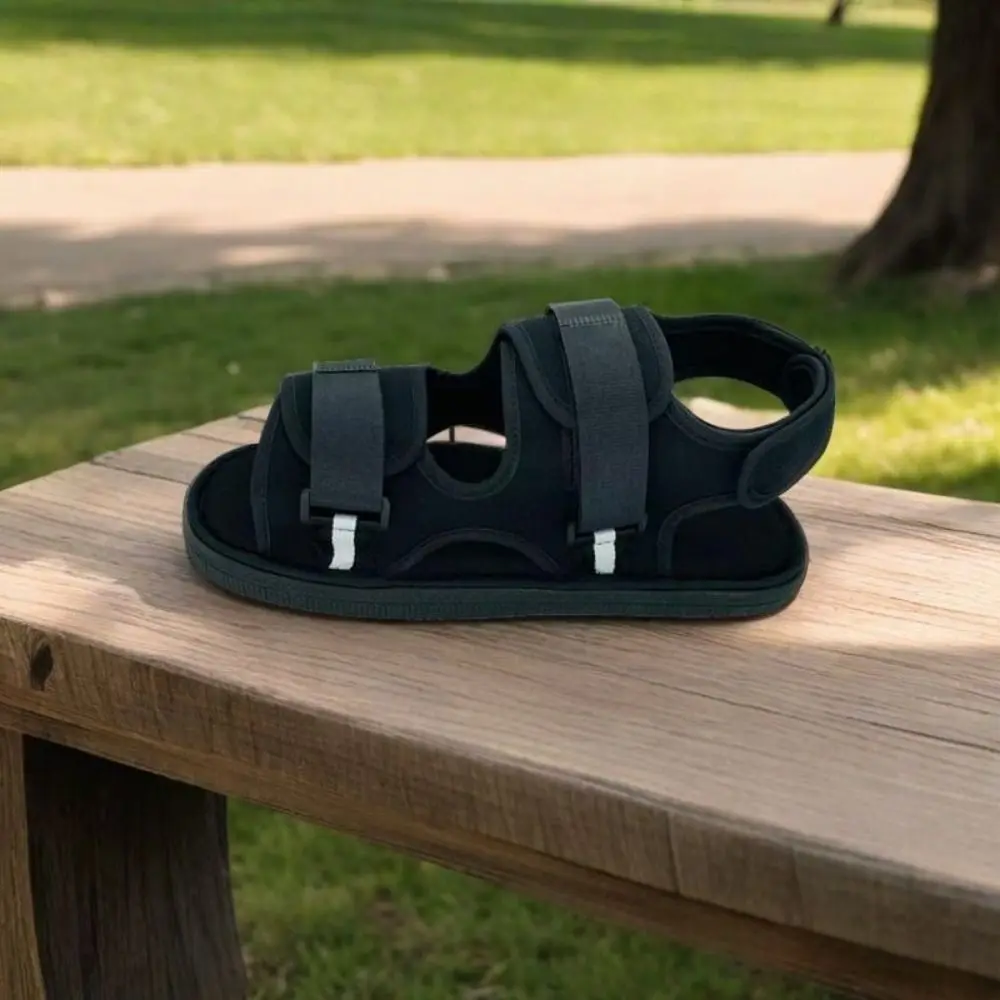 Zapato de yeso ajustable versátil, cómodo, antideslizante, zapatos fijos para fractura, práctico dedo del pie abierto, ayuda para caminar, caída del pie - imagen 4