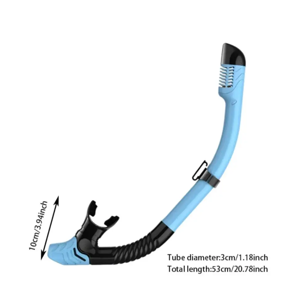 Tubo de Respiración de Silicona para Buceo, Válvula Seca Superior, Equipo Subacuático, Boquilla Cómoda, Clip de Liberación Rápida - imagen 5