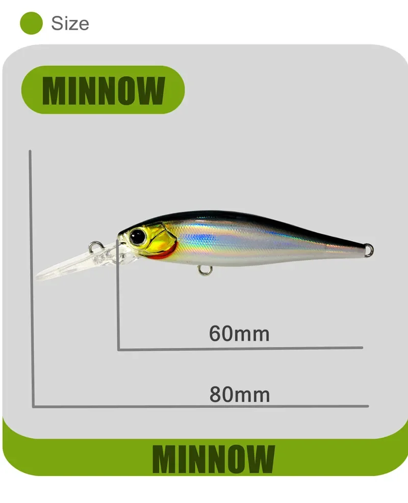 Gama de colores disponibles del señuelo GREENSPIDER para diferentes condiciones de agua