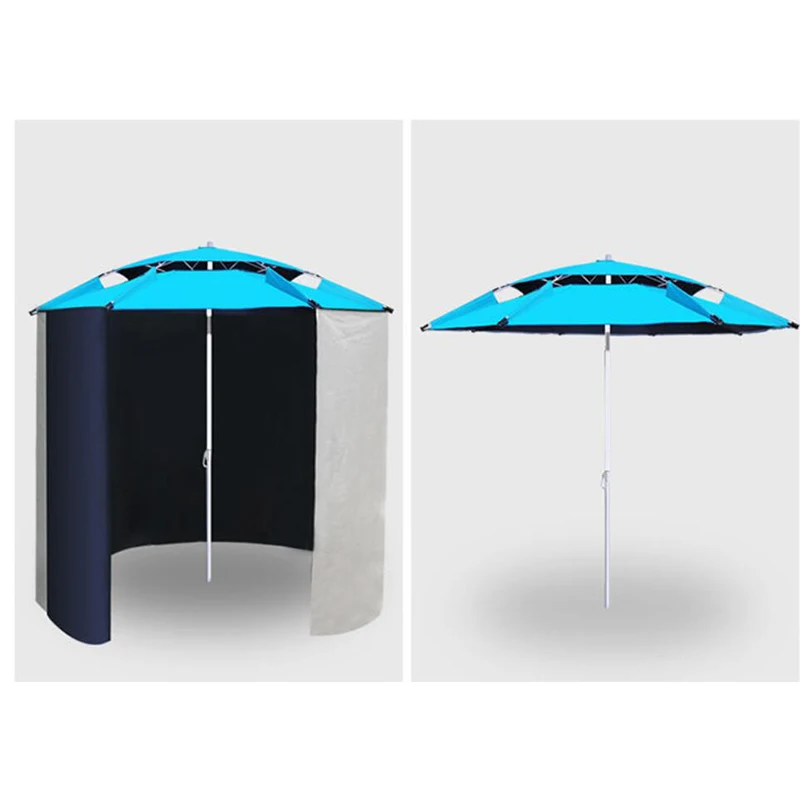 Sombrilla de pesca universal impermeable con cremallera y delantal - imagen 3