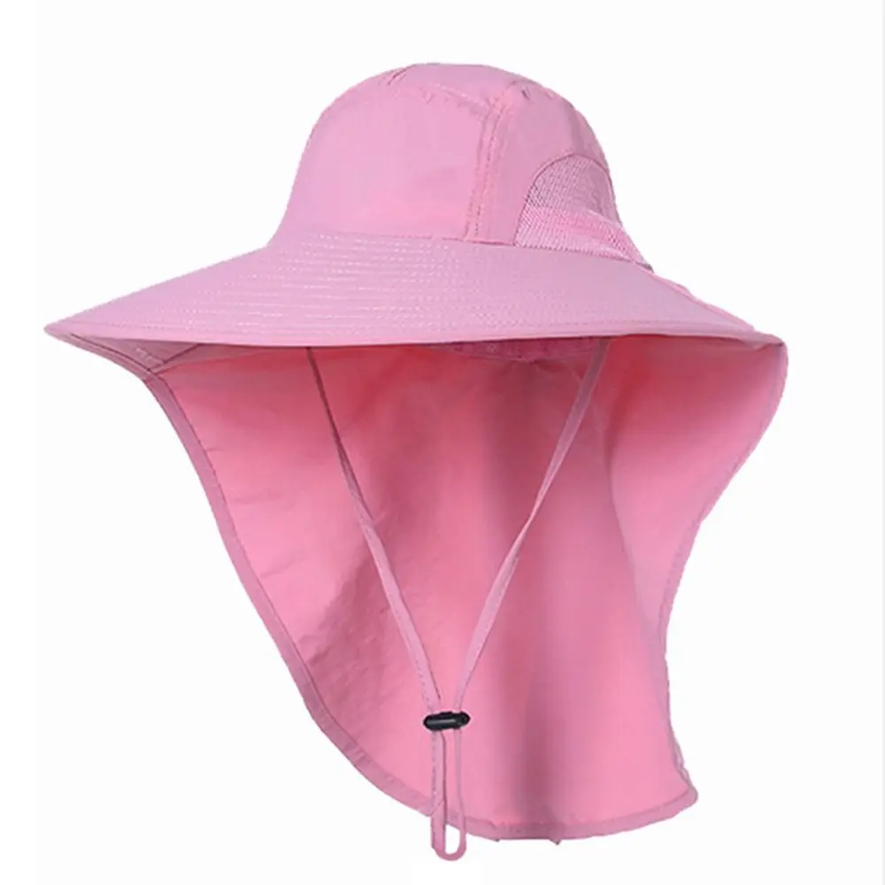 Sombrero de playa con solapa de cuello para mujer, sombrilla de secado rápido, protección solar, Verano - imagen 2