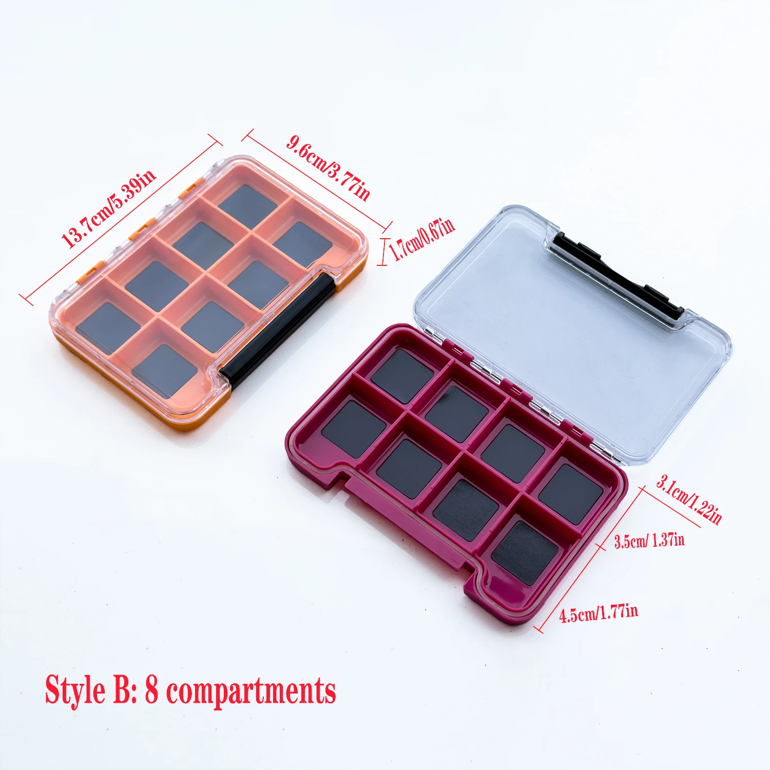 Caja de aparejos pesca varios compartimentos para anzuelos y señuelos - imagen 4