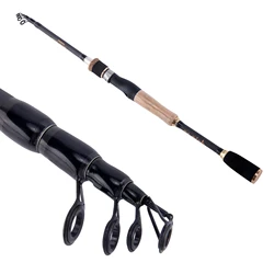 Caña telescópica ultraligera fibra carbono 1,8m – Surf, mar y calamar