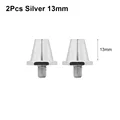 2Pcs Silver 13mm