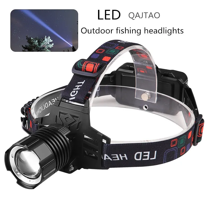 Faro LED frontal recargable USB impermeable para pesca nocturna - imagen 2
