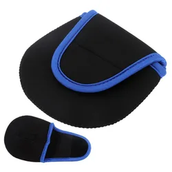 Fundas de neopreno para carretes de pesca con mosca negras