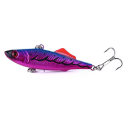 Señuelo de plástico duro para pesca en hielo, cebo de 6,5 cm y 14g, Wobblers, Crankbait, kalikana, Vib, Salmon, Pike, Zander