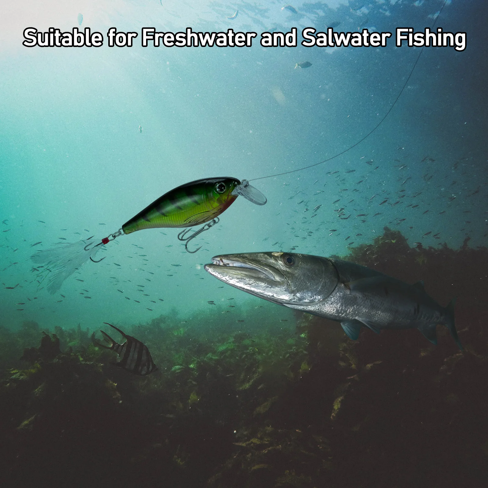 10 Uds. Anzuelo triple de pesca de acero rico en carbono, anzuelo de pesca de Surf afilado # 14- # 6/0 Triple gancho para pelador de atún bajo de bagre - imagen 5