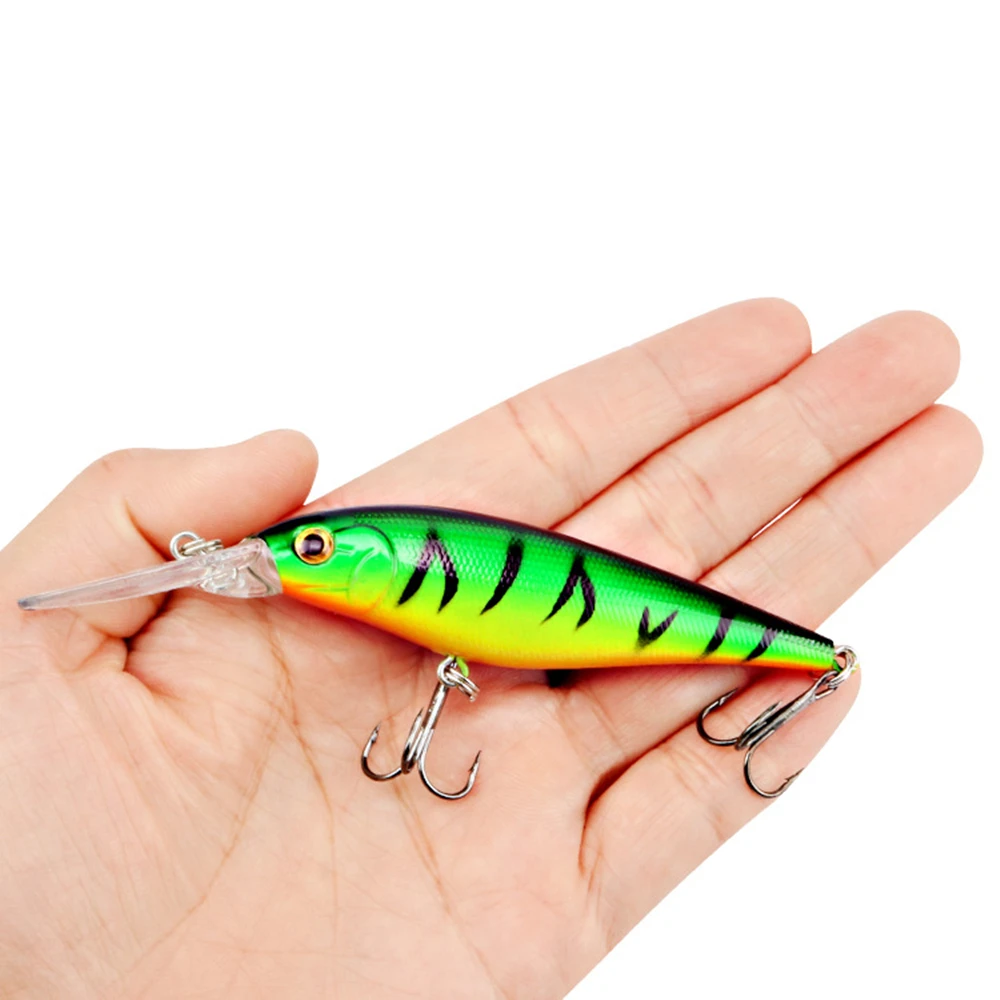 Señuelo de pesca de pececillos, 11cm, 10,5g, cebo duro de plástico Artificial, Jerkbait, Swim Deep Swim, Wobblers japoneses, Crankbait, aparejos de pesca de lubina, 1 unidad - imagen 5