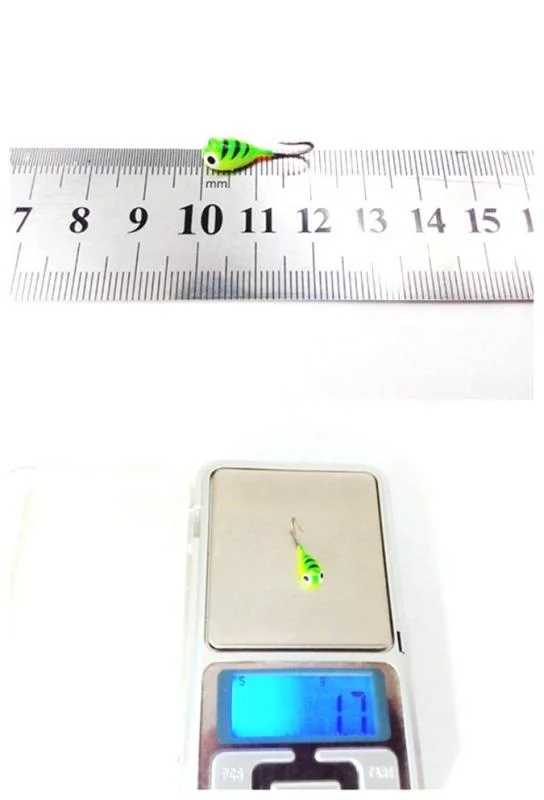 TAKEDO 6 unids/bolsa 20MM 1,7G señuelo de Jigging luminoso cabeza de plomo anzuelo de pesca pesca de invierno cebo de Jigging para carpa lubina - imagen 4