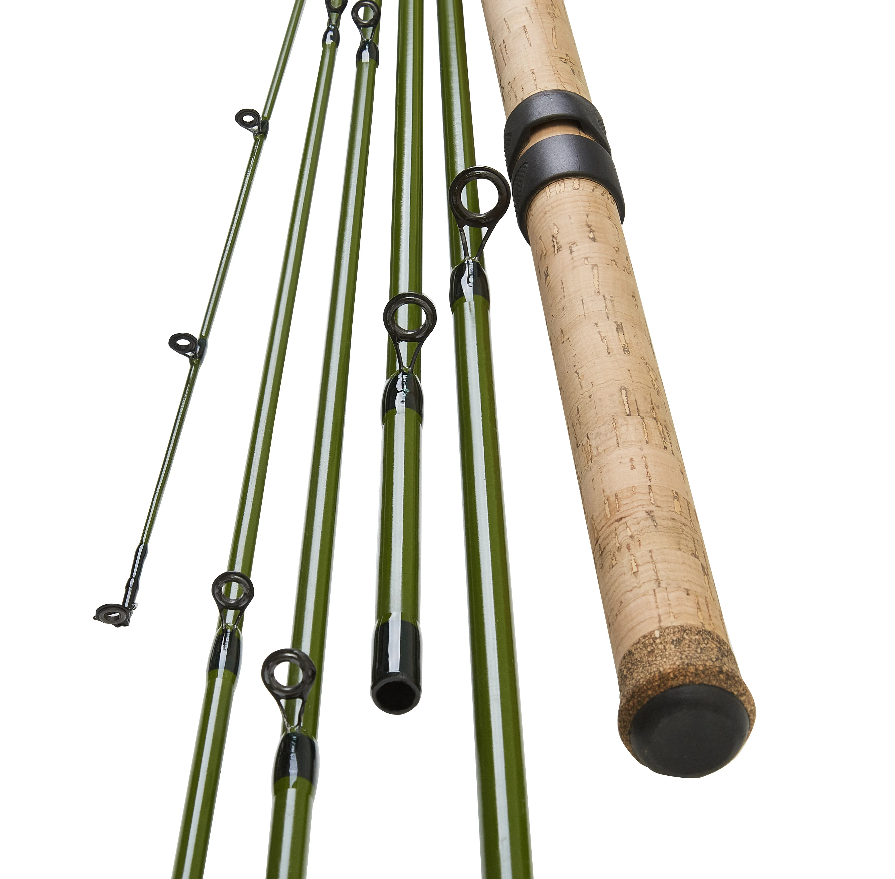 Caña pescar flotante fibra carbono corcho madera resistente sensible - imagen 5